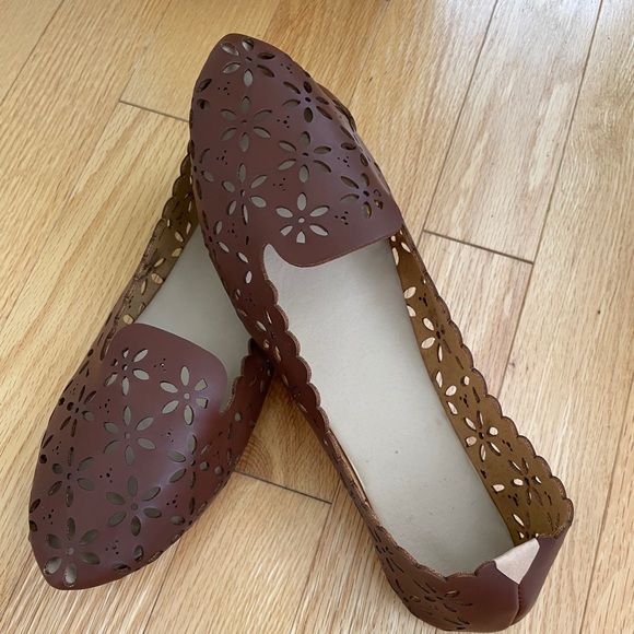 BNWT khussa 💯 leather handmade brown flats jutti - Picture 6 of 7